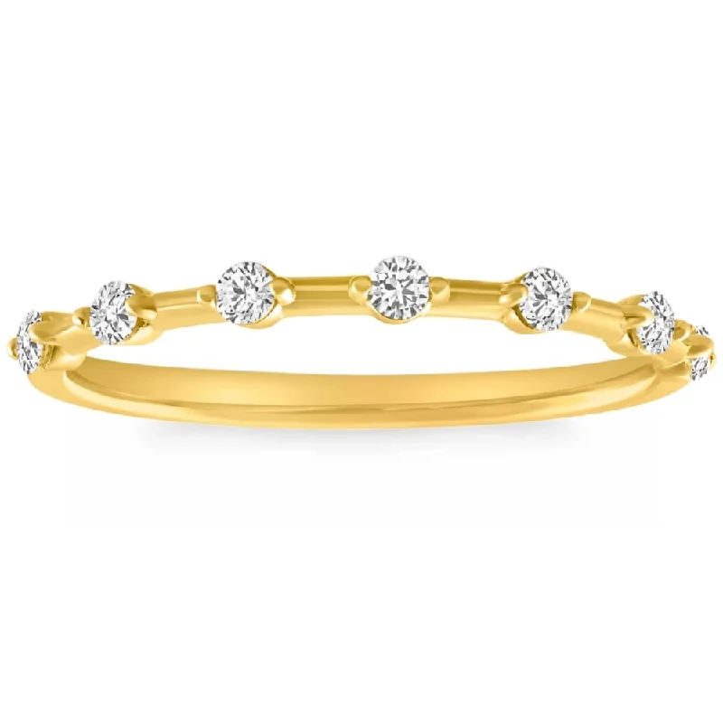 Women’s stacking rings-1/4Ct Diamond Ring Gold Lab Grown