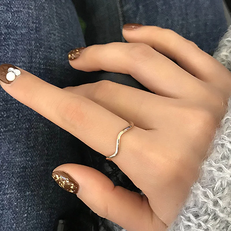 Sd126 Silver Wave Ring