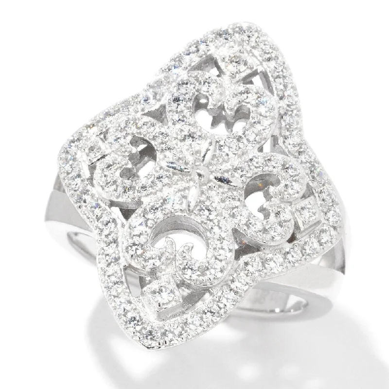 Women’s luxury ring-925 Sterling Silver White Zircon Ring