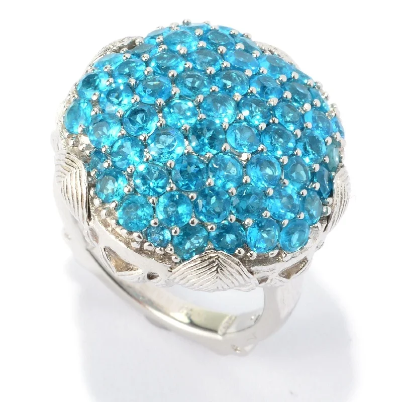 Women’s unique ring-925 Sterling Silver Neon Apatite Ring