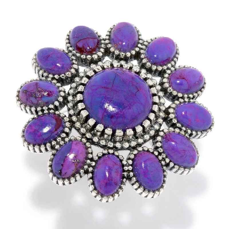 Women’s elegant ring-925 Sterling Silver Purple Mohave Turquoise Ring